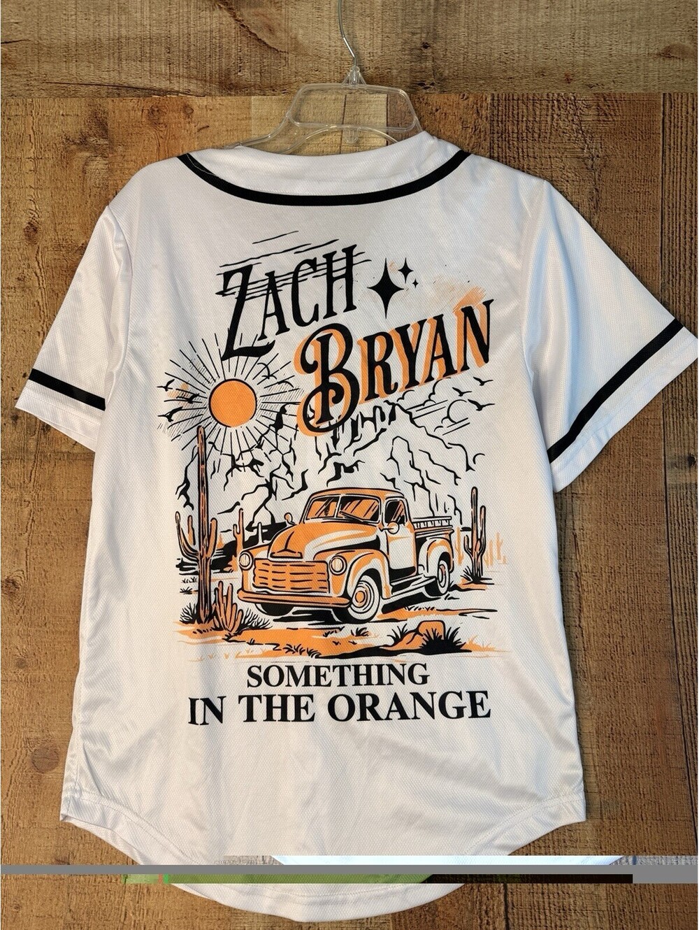 Zach Bryan Baseball Jersey Medium Something In The Orange Western Cowboy Shirt